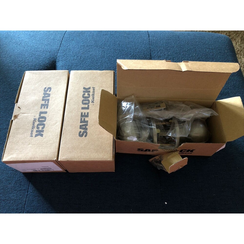 Kwikset Safelock SK5000RG Regina Passage Satin Nickel Lot of 3